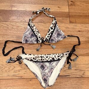 Bleu Rod Beattie Leopard Print Bikini Set